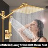 10'' Square Rain Shower Heads with Handheld, High Pressure Shower