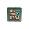 "Kick, Score, Repeat" Soccer-Themed Slate Coaster (slco-ds24-reprg)