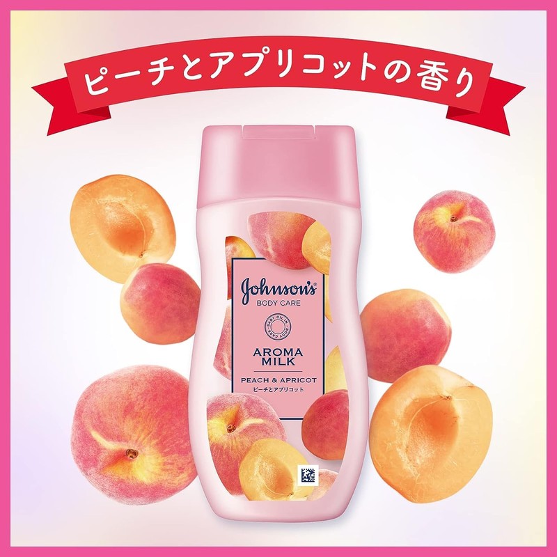 Johnson Body Care, Aroma Milk, Lasting Moisture, Body Lotion, Peach