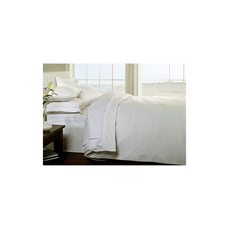 Hachette] SINGLE SIZE CREAM 100% EGYPTIAN COTTON FITTED SHEET IN