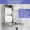 Stardrix 2 Roll Stainless Steel Commercial Toilet Paper Dispenser, Heavy