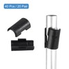 sourcing map 40Pcs Wire Shelving Shelf Lock Clips, Plastic Shelving