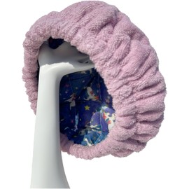 AKISS Flaxseed Deep Conditioning Heat Cap Portable Microwave Hot Bonnet Therapy Hair care Cap For Kids Girls (Pink Lavender/Unicorn, Small)