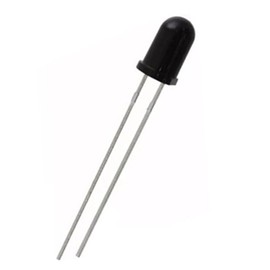 Vrabocry 100 pcs 3mm Infrared Ray IR 850nm 940nm Receiver LED Diode Lights Black Round Lens DC 20mA Lighting Bulb Lamps Electronics Components Indicator Light Emitting Diodes