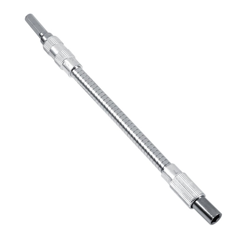 Bendy Drill bit Extension + Flexible 200mm Extension Magnetic Screwdriver