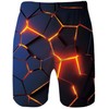 ALISISTER Men's Swimming Trunks Summer Swimming Shorts 3D Print Quick
