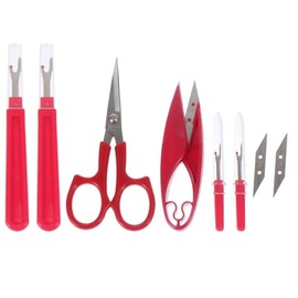 Tofficu Tijera De Bordado De Acero Inoxidable Set De Costura 5.11 in Para Cortar Hilo Tela Y Manualidades Herramienta Ligera Para Bordado Puntada Y Trabajo Manual