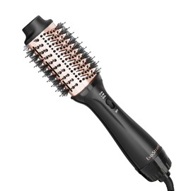 EvoStrand Hair Dryer Brush Blow Dryer in One, One-Step Styler Volumizer with 3 Temperature Settings Anti-frizz Golden Anodized Barrel Hot Air Brush Hair Straightener 2.0