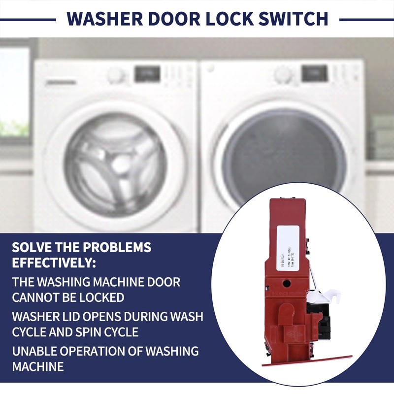 Magimaker Washer Door Lock Switch Assembly WH10X20821 Compatible with GE