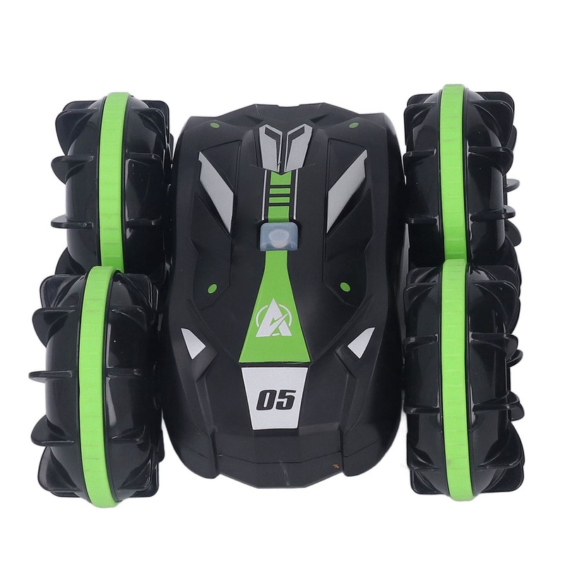 Amphibious Remote Control Car Waterproof Rechargeable Double Sided Tumbling RC
