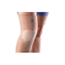 Adjustable Closed Patella Bio Magnetic Knee Brace Support By OPPO - Heat Retention Warm Therapy Sleeve - Strain, Sprain, Sports Injury, Runners, Running Knee Strap - Arthritis Pull On Wrap (M)