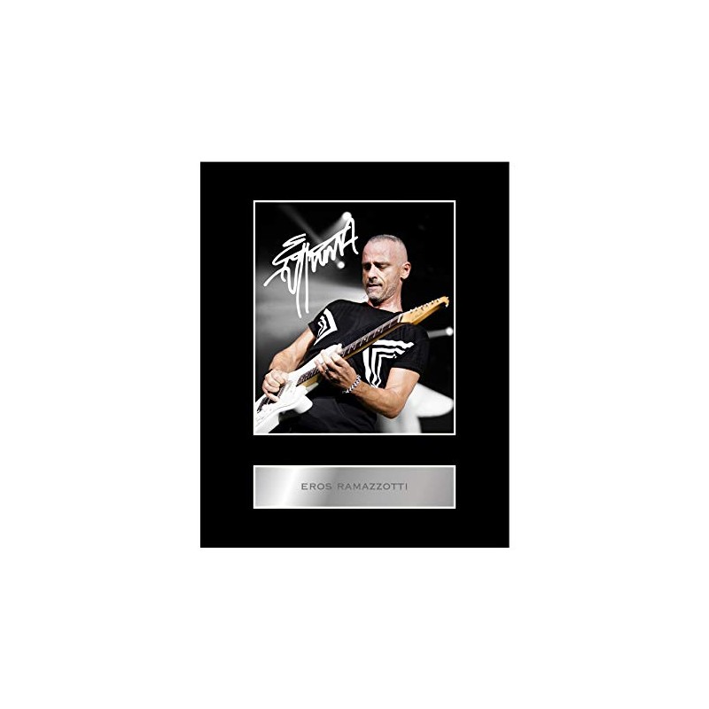 Eros Ramazzotti Signed Mounted Photo Display #1