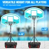 SPOYNAL Pool Basketball Hoop, 7 Heights, LED Light, 2 Balls