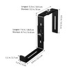 Gatuida 1 Set Railing Flower Pot Bracket Outdoor Flower Planter