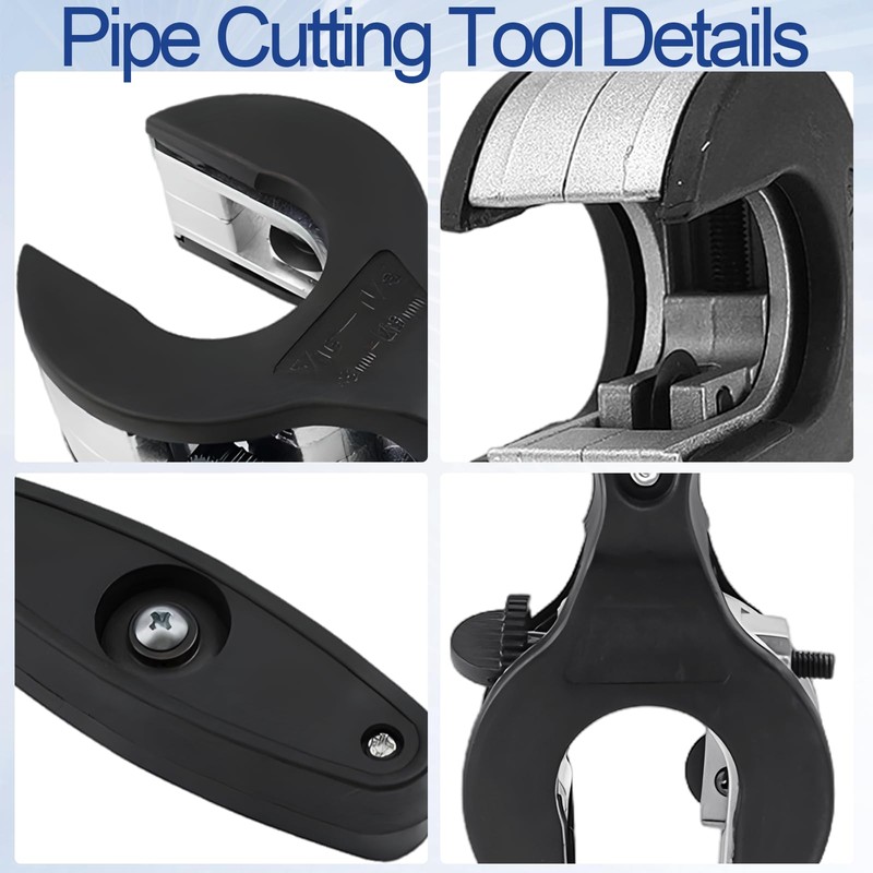 SI SEN Copper Pipe Cutter, Plastic Pipe Cutters, Ratcheting Tubing