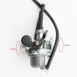 GOOFIT PZ19 19mm Carburetor with Hand Choke Replacement for 50cc 70cc 80cc 90...