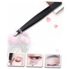 WOONEKY Ergonomic Design Eyebrow Clip Tweezers 5pcs Stainless Steel Eyebrow