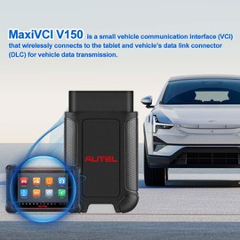 Autel MaxiVCI V150 Bluetooth Vehicle Communication Interface, VCI150 OBD Scanner, Comprehensive Diagnostic, Work with TS900, MP900-BT, MP900Z-BT, DS900TS, DS900BT, MP900-TS