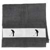Huuraa Handtuch Golf Silhouette Geschenk 50x100cm Graphite Baumwolle Golf Präsent