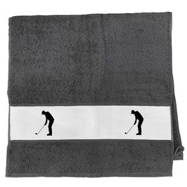 Huuraa Handtuch Golf Silhouette Geschenk 50x100cm Graphite Baumwolle Golf Präsent