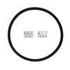 1 Pair NAB Hub Adapters Professional Reel to Reel Tape