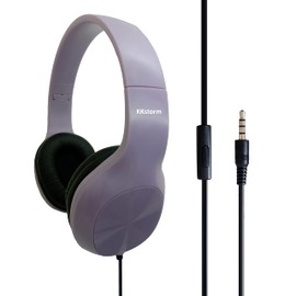 KKstorm Students Headphones: Premium Headphones Noise Reducing Students Headphones for Students Kids Headphones with Microphone Unbreakable Headphones Unbreakable Durable Headphones (Purple)