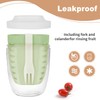 Luiruey Fruit Salad Storage Cup With Lids and Fork, 20