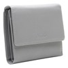 Esquire Viktoria RFID Leather Wallet 12 cm, gray, One size