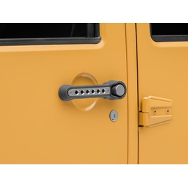 RedRock Billet Aluminum Door Handle Inserts; Silver Compatible For 07-18 Jeep Wrangler JK 4-Door