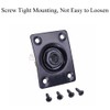 Rectangular Jack Plate for Electric Guitar Bass Black Output Socket
