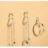 TIKA 8 Pcs Adhesive Cat Wall Hooks – Heavy-Duty No-Drill