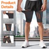 Beugo Thigh Compression Sleeve (1 Pair), Breathable Elastic Hamstring Compression