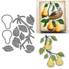 XMZZMX Patchwork Pear Tree Branches Metal Cutting Dies for Card
