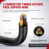 Nilight 30FT 20 Gauge 3 Conductor Electrical Wire Tinned Oxygen