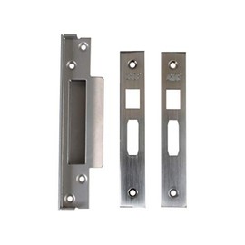 Union Locks Strongbolt 2200 Mortice Sash Lock Rebate Kit 13mm - Satin Chrome (Boxed)