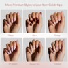 Celebritips Uñas Postizas Decorativas | Uñas Cortas Almendradas, Reutilizables |