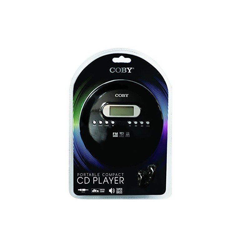 Coby Portable CD Player with Anti-Skip Protection & FM Radio