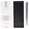 Reusable Luxury Japanese Style Chopsticks 5 Pair Set Dishwasher Safe