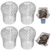 4Pcs Downspouts Gutter Guard 3 Inch Expandable Mesh Aluminium Downspout