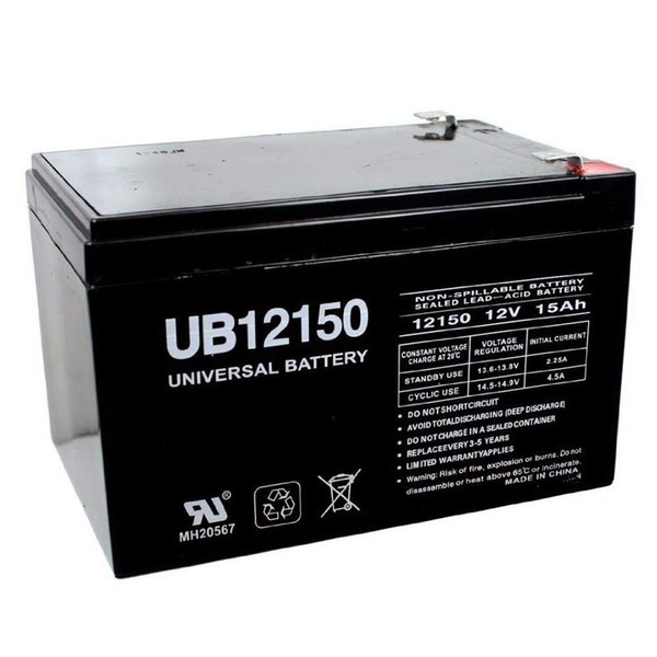 UPG 12V 15AH F2 Replacement Battery for Shoprider Xtralite Jiffy