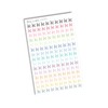 Small Stationary Bike Die Cut Planning Stickers, 2 Sheets, 300