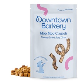 Downtown Barkery Freeze Dried Dog Treats - Single Ingredient, Low Calorie Dog Treats Rich in Vitamins and Minerals - All Natural Dog Treats - Freeze Dried Beef Liver Dog Treats, 1 Oz