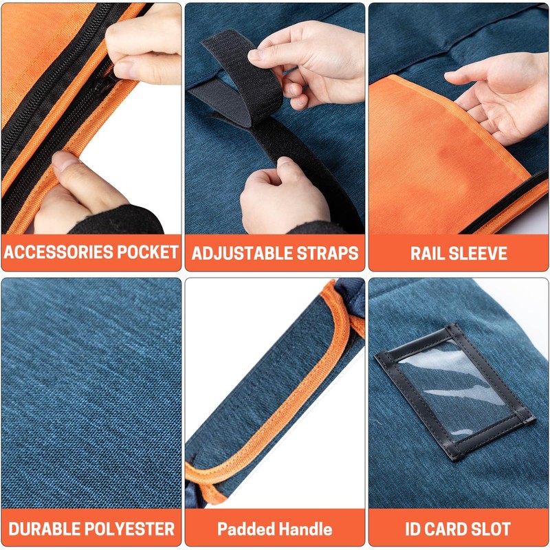 ZELARMAN Premium Guide Rail Bag, Double Side Track Saw Bag,