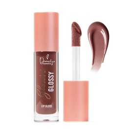 Divinity Cosmetics Glow’n’Glossy Lip Gloss Brillo de Labios Hidratante con Ácido Hialurónico y Vitamina E | Gloss de Larga Duración, No Pegajoso, con Aroma a Coco | 12 Tonos Vibrantes con Glitter para un Acabado Brillante y Voluminizador | Maquillaje Veg