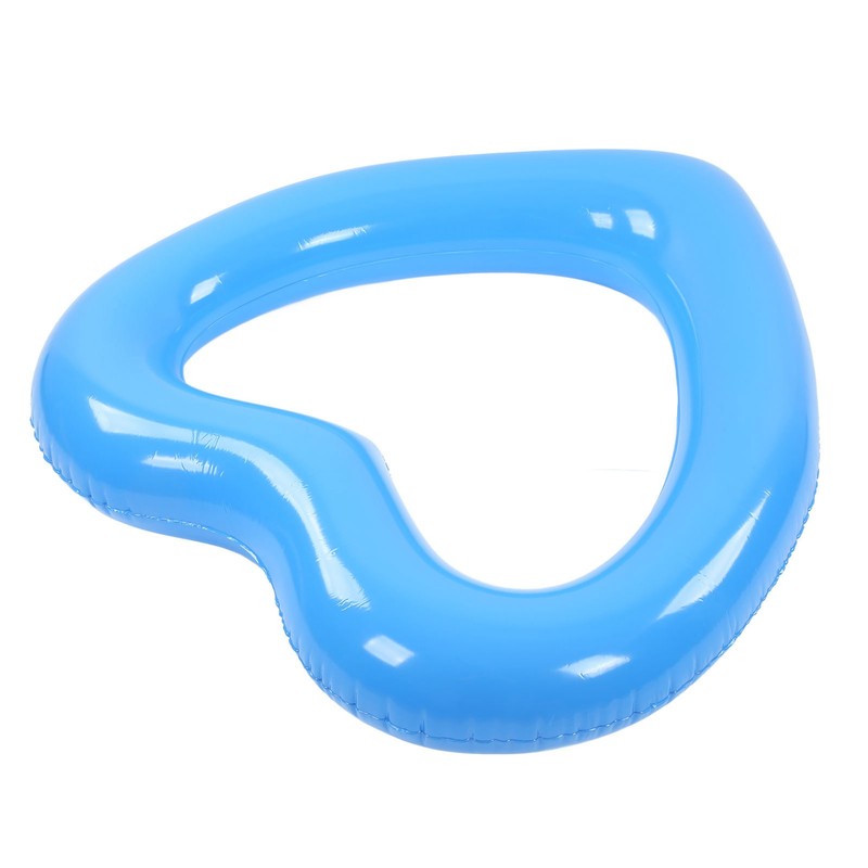 Heart Shaped Swimming Circle 120cm Thick Tear Resistant PVC Material