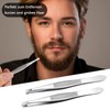 Professional Tweezers Set, 3-Piece Tweezers Splitter Tweezers Eyebrow Tweezers Medical