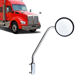 Sterlix Round Hood Mirror for Kenworth T680 T880 Peterbilt 579 587 Mirror Replacement Passenger Right Side Kenworth T680 Accessories (Right)