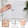 SEWACC 16pcs Wooden Scrapbook Seal Set Creative DIY Stamps with