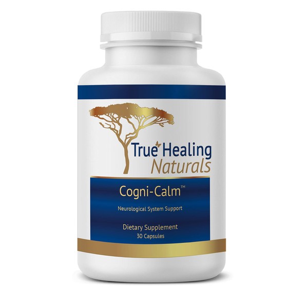 True Healing Naturals - Cogni-Calm -Neurological System Support -Stabilizes Calming The Nervous System - 30 Capsules