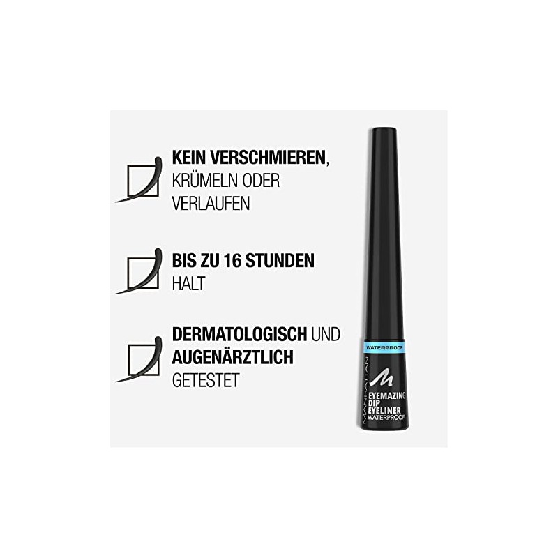 Manhattan Eyemazing Dip Eyeliner 001 WP (Packung mit 2)